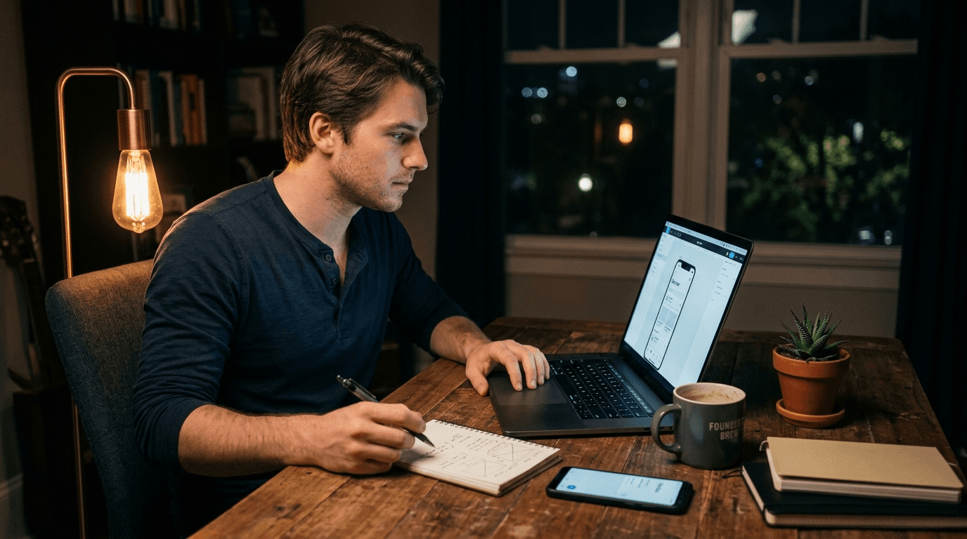 The Solo Founder's Design Dilemma — How a One-Person Team Ships Apps That Look Pro